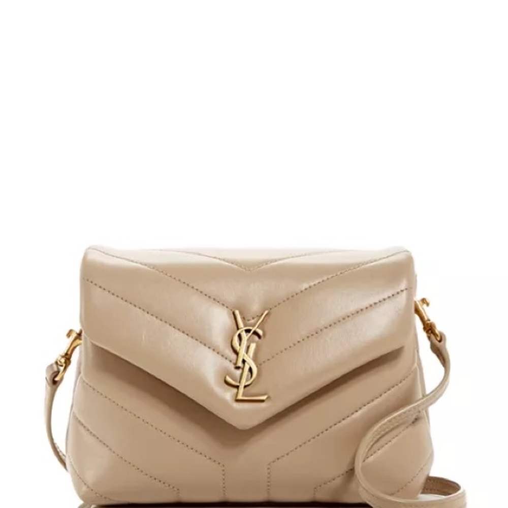 Saint Laurent Tan Leather Shoulder Bag